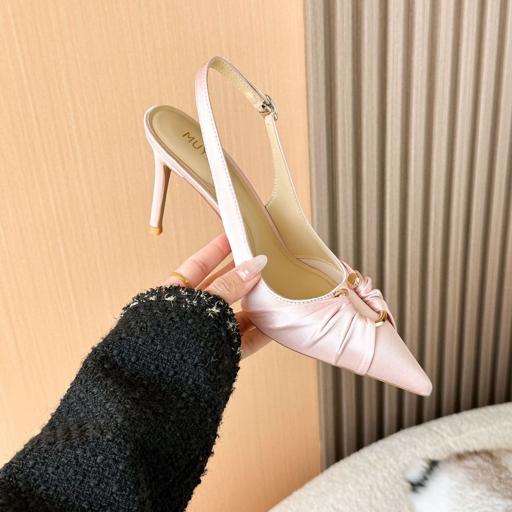 Slingback Rhinestone Heels