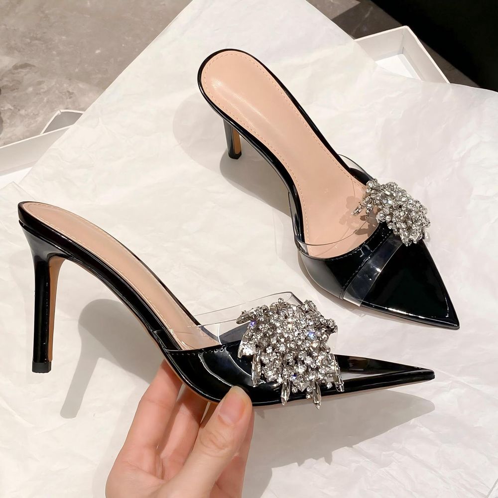 Slingback Rhinestone Heels