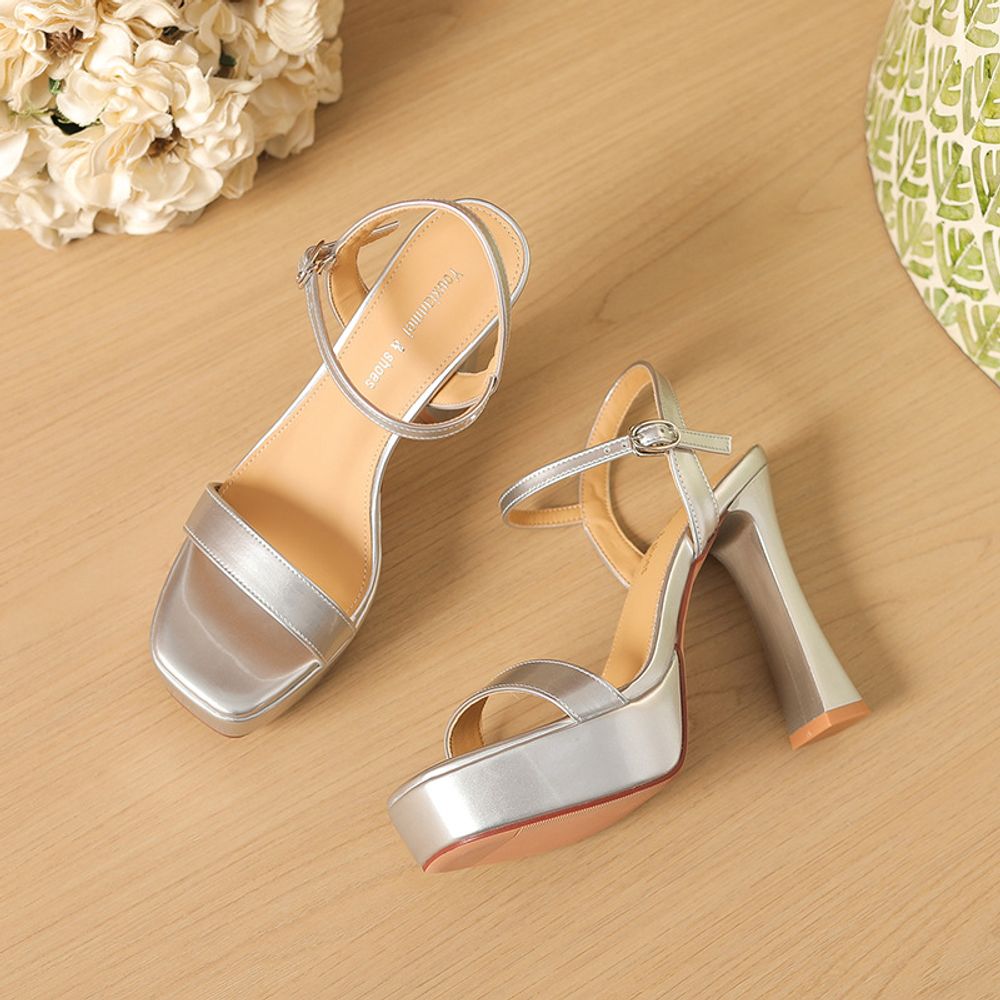 Chunky Heel High Heels