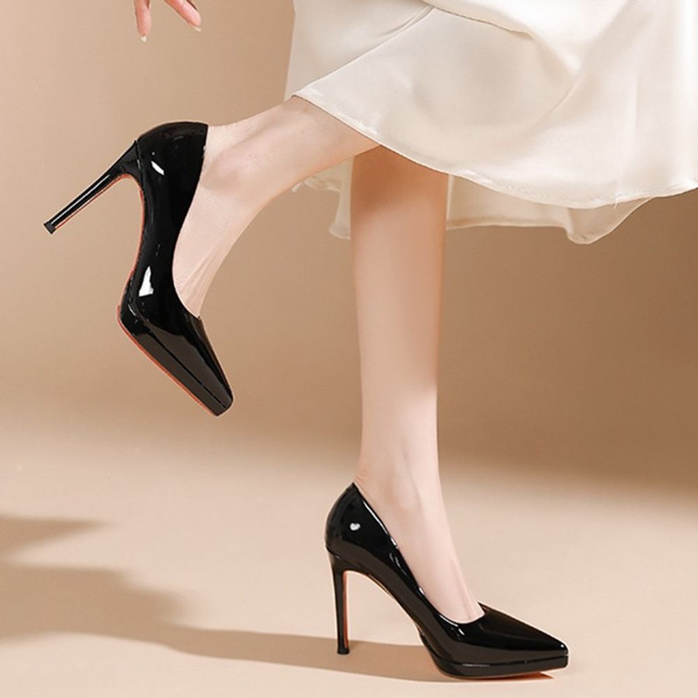 Pointed toe stiletto heels