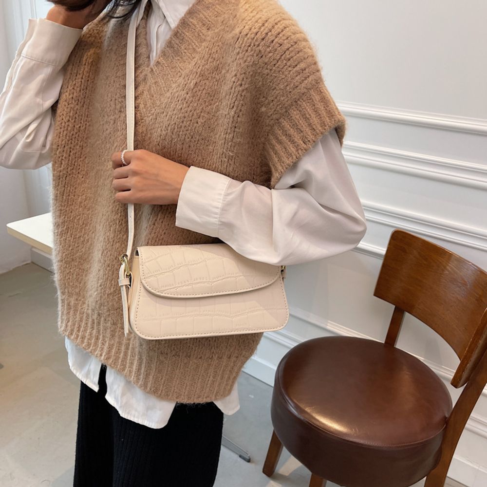 Pattern crossbody small square bag