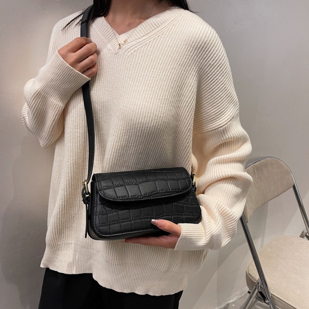 Pattern crossbody small square bag