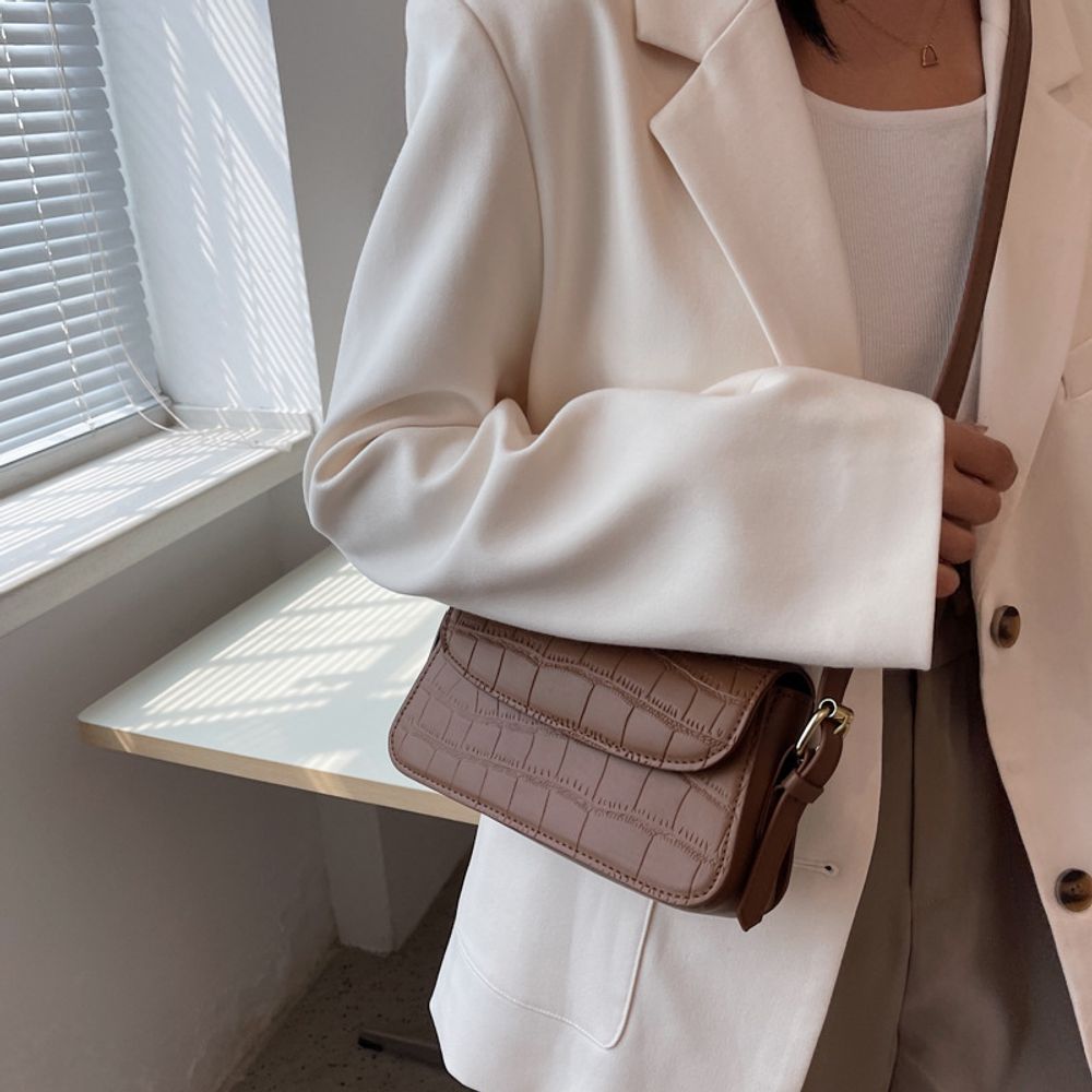 Pattern crossbody small square bag