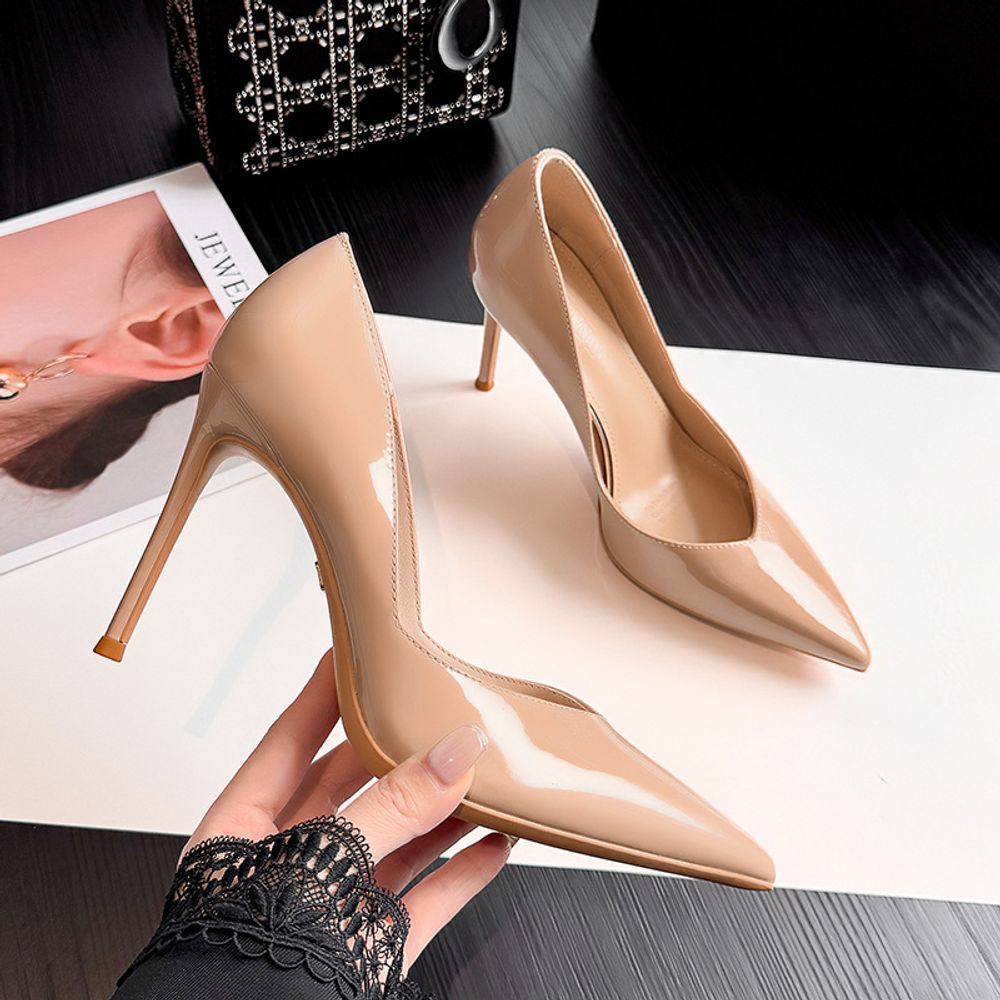 Pointed toe stiletto heels