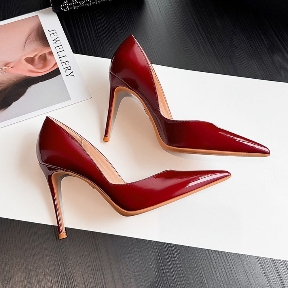 Pointed toe stiletto heels