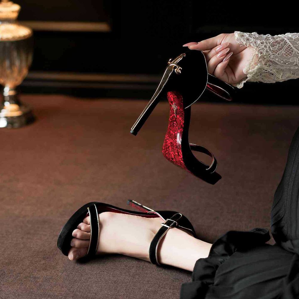 Red-Soled high-Heeled