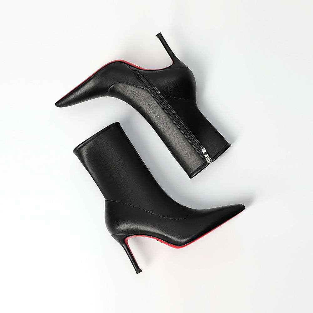Ankle red-soled high  boots