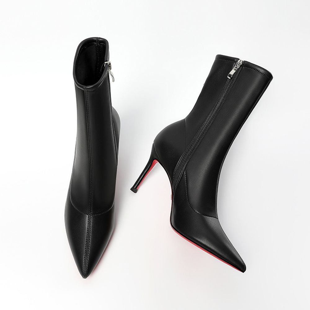 Ankle red-soled high  boots