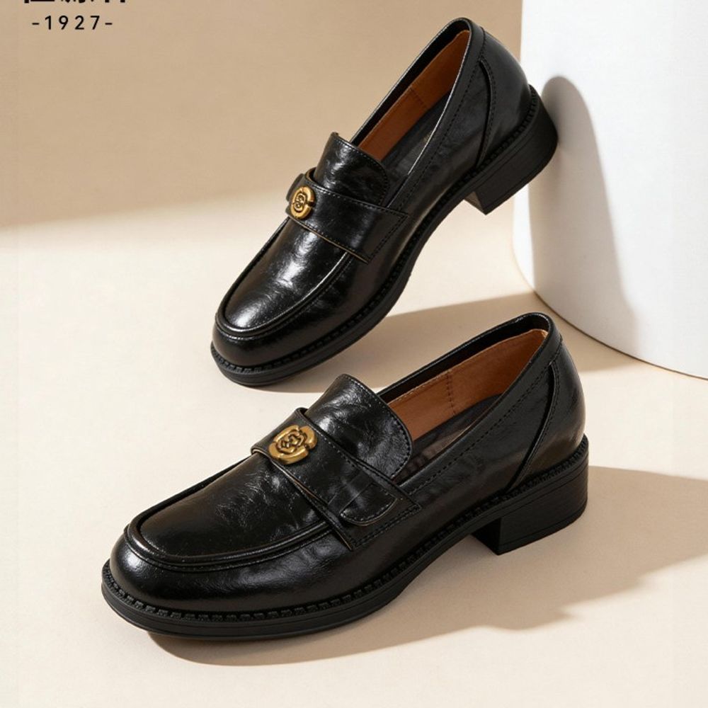 low-cut Premium  Heeled Loafers
