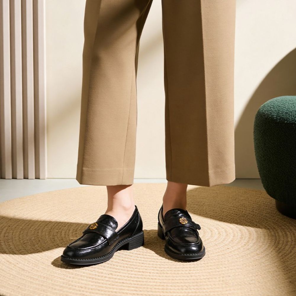 low-cut Premium  Heeled Loafers