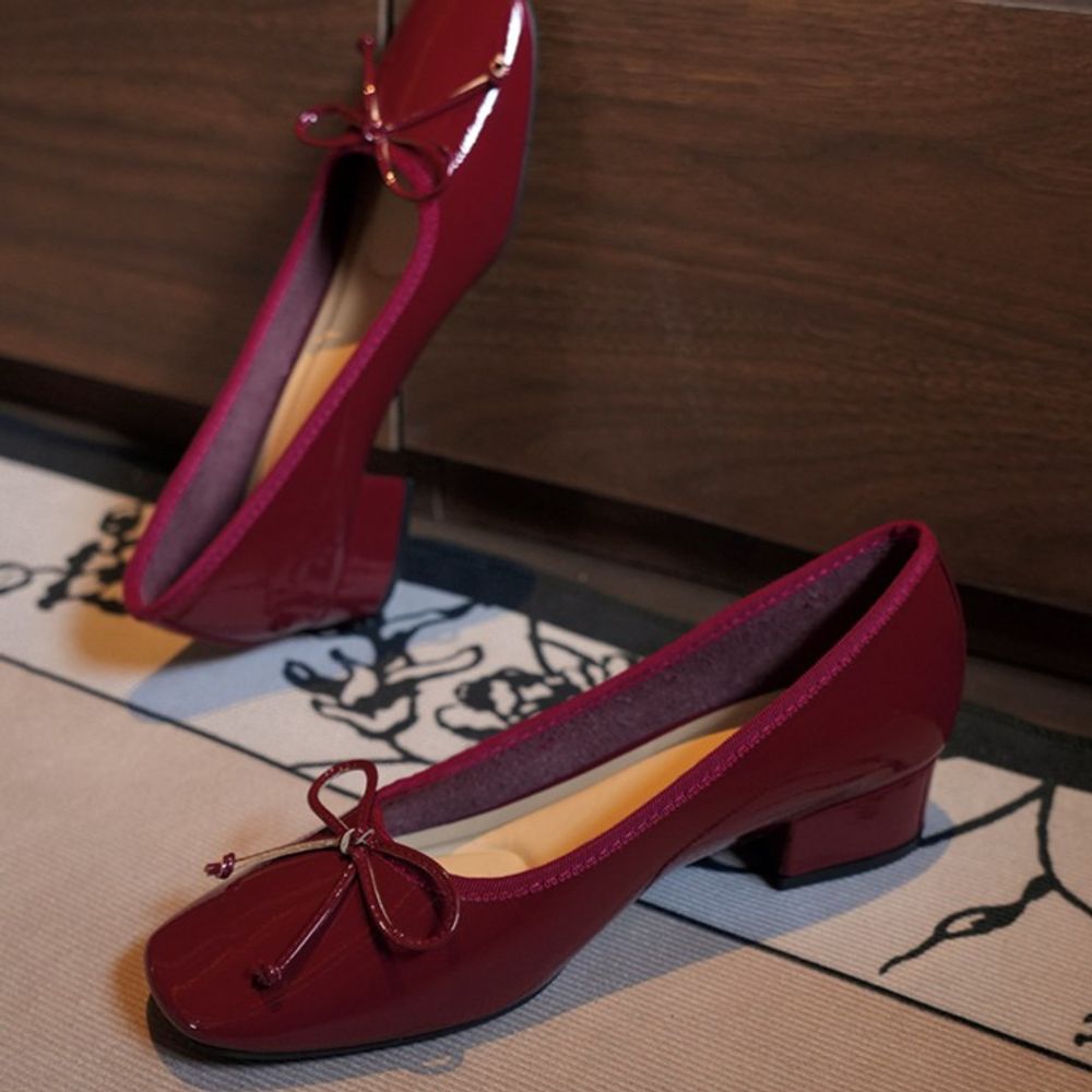 Mid-Heel Sweet Mary Jane Shoes