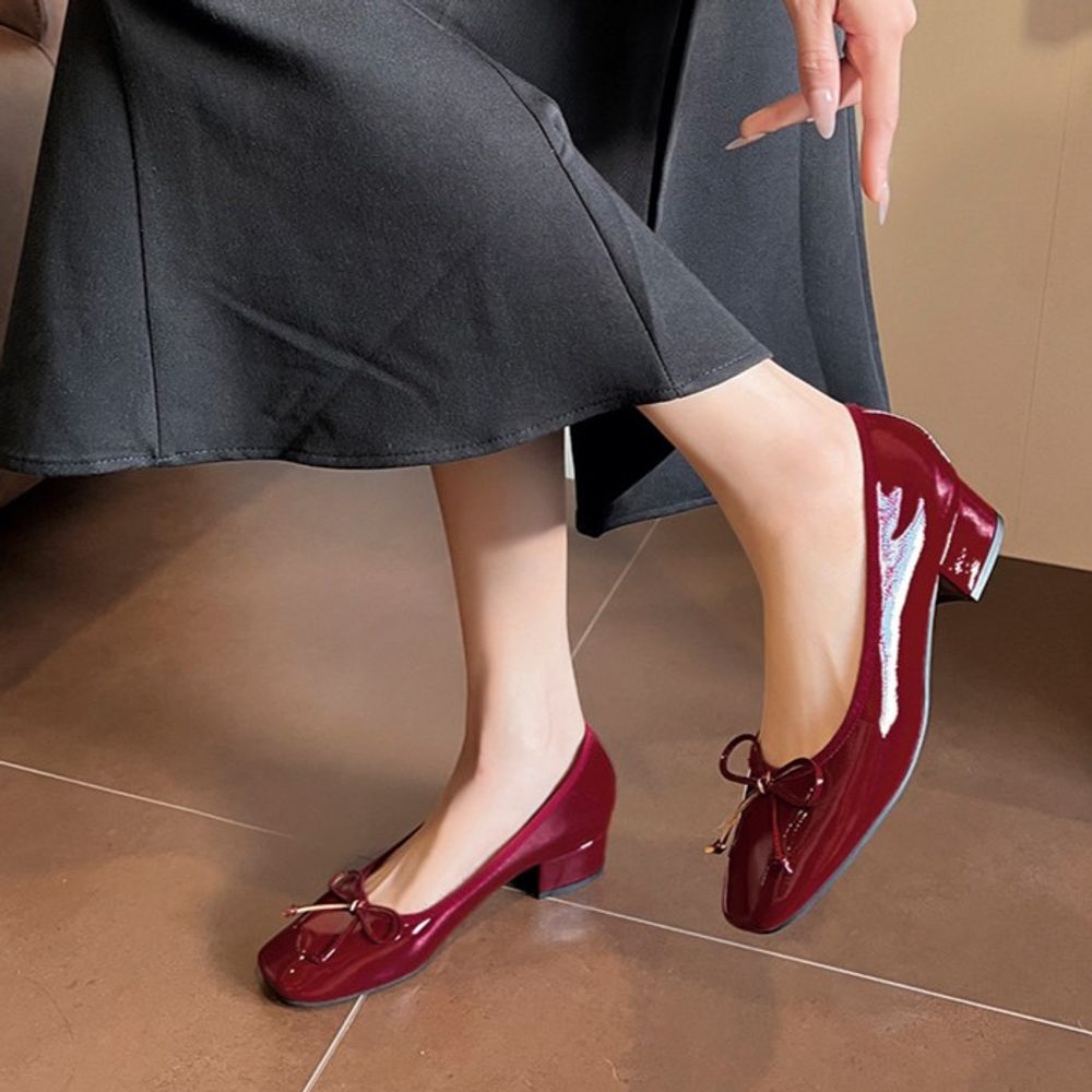 Mid-Heel Sweet Mary Jane Shoes