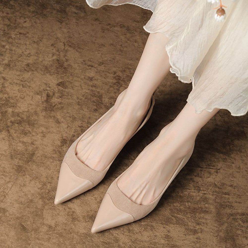 Pointed  Lambskin  Heels