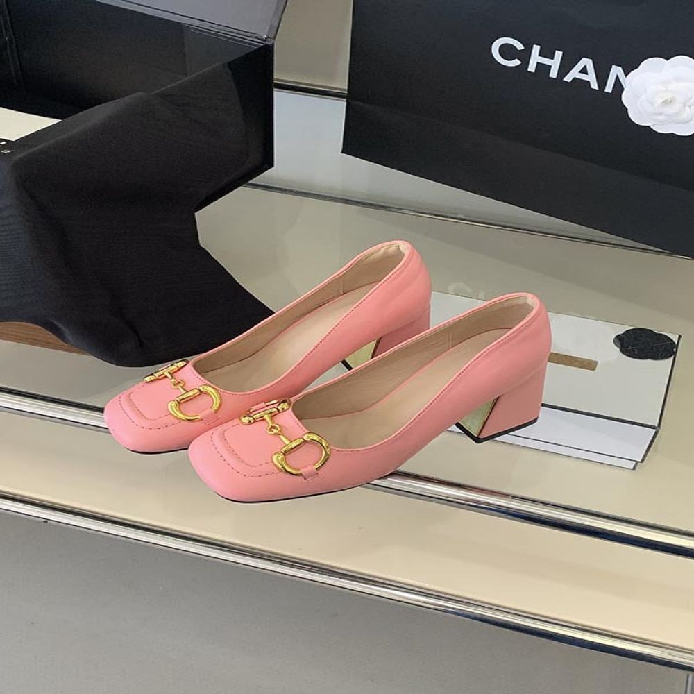 Chunky high heels