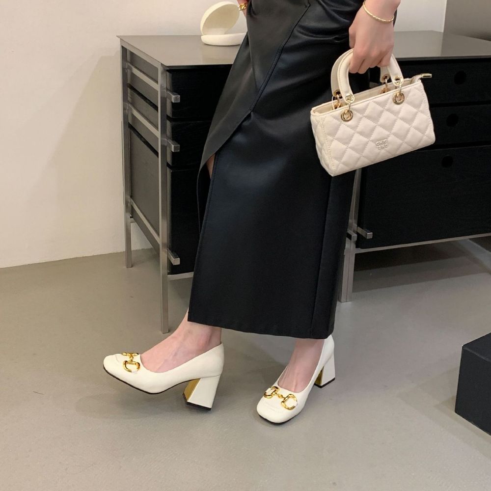 Chunky high heels