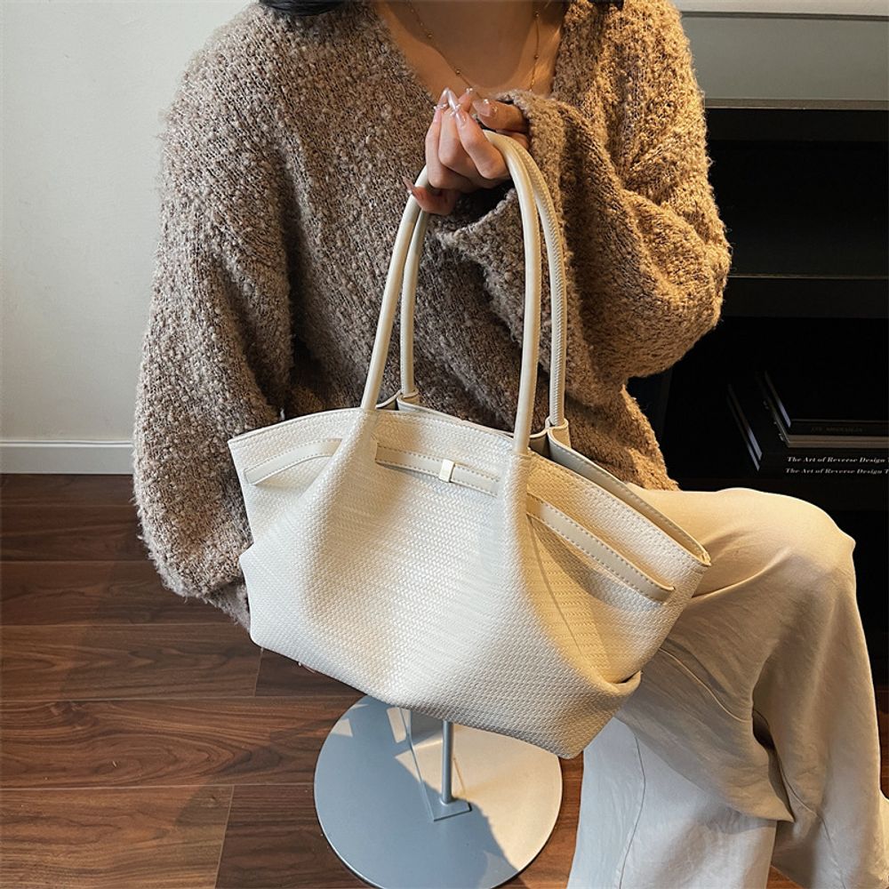 Waxed Leather Tote Bag