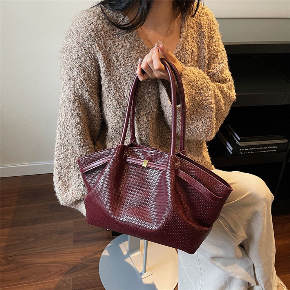 Waxed Leather Tote Bag