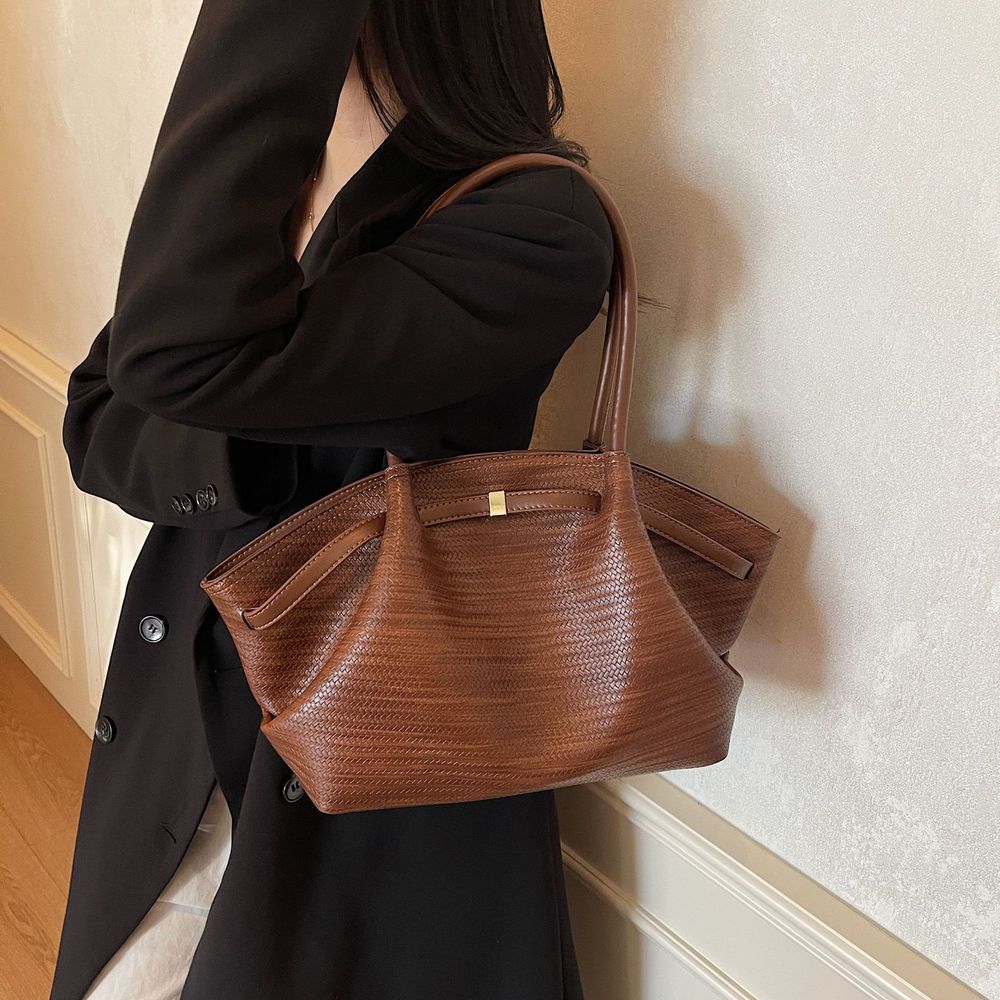 Waxed Leather Tote Bag