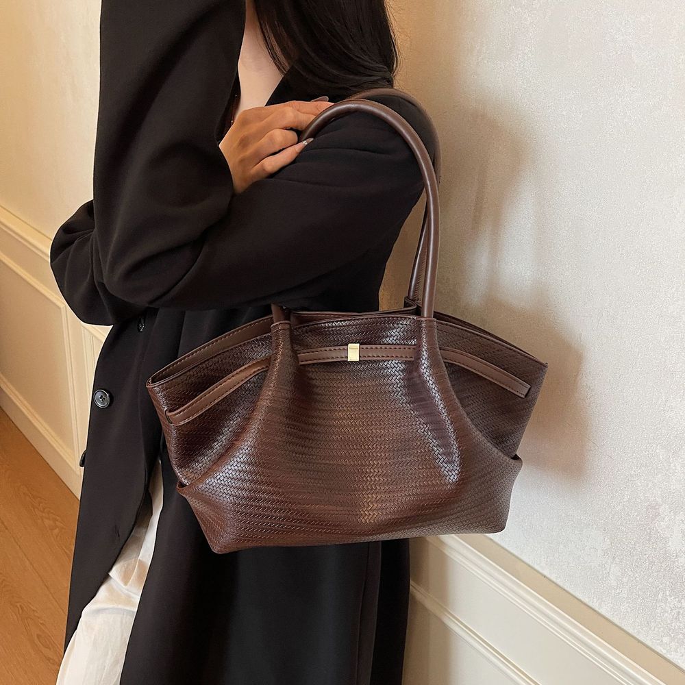 Waxed Leather Tote Bag
