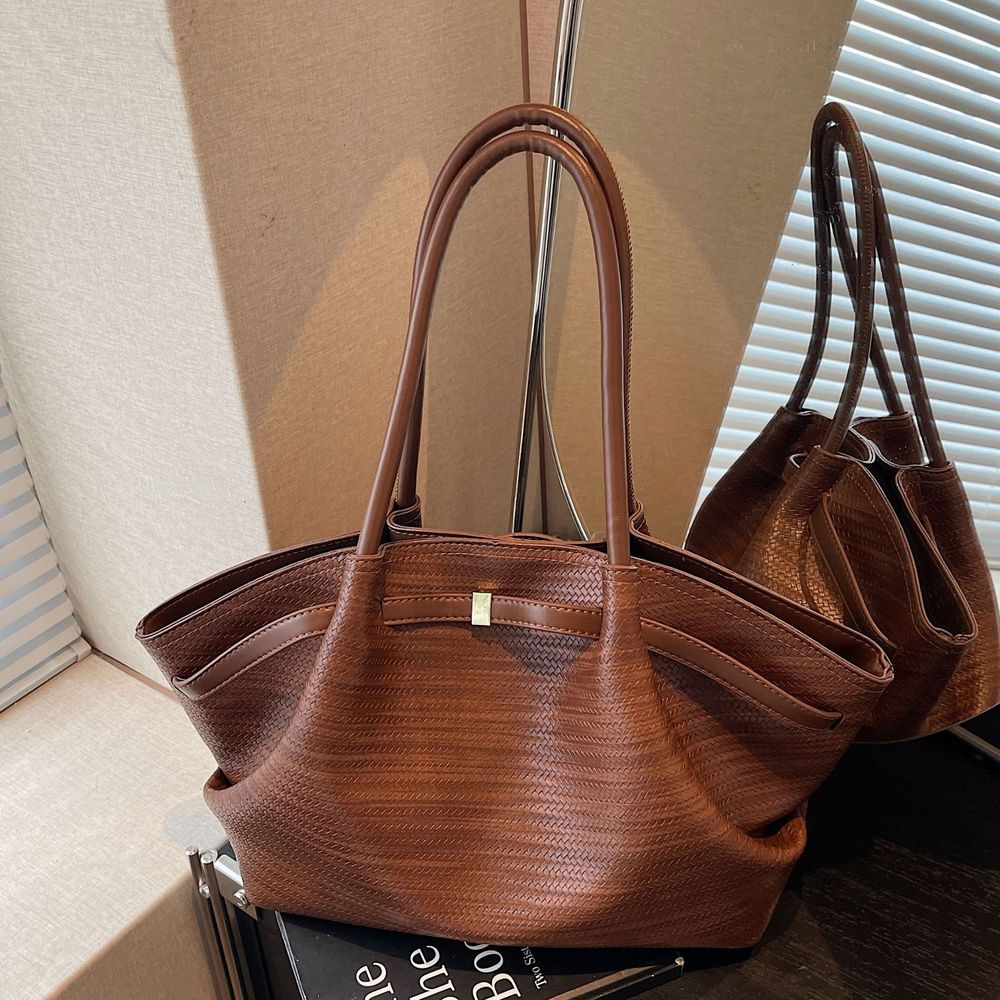 Waxed Leather Tote Bag