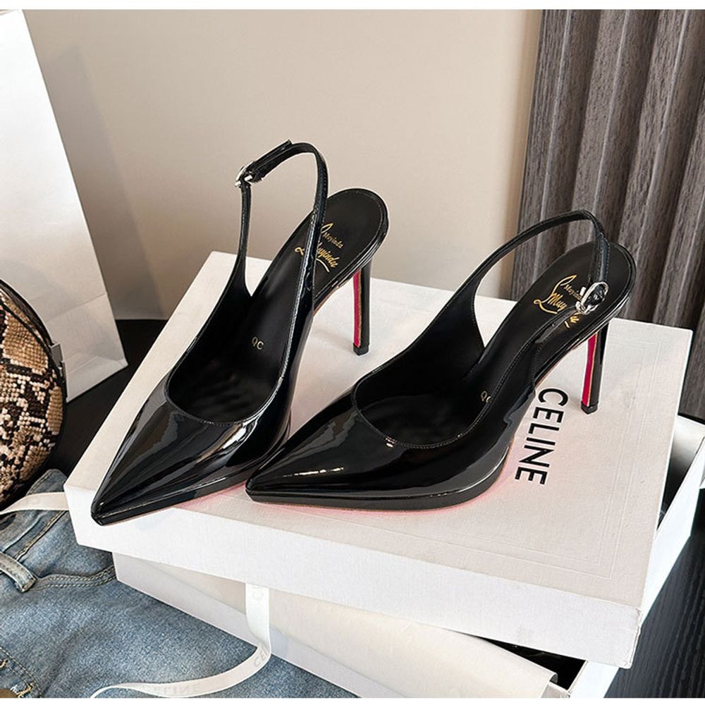 Pointed Toe Red-Soled High Heels