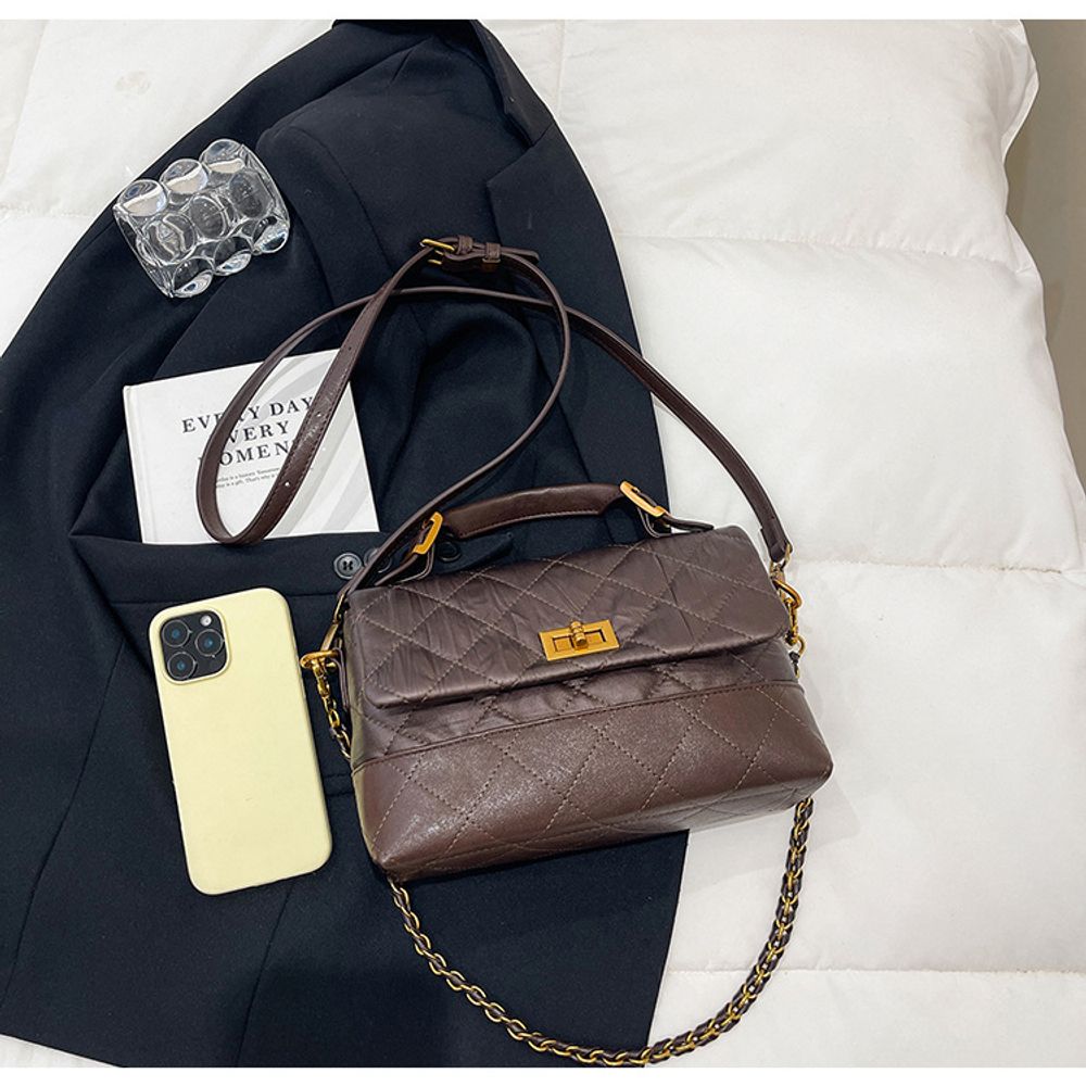 Diamond Shaped Messenger Bag