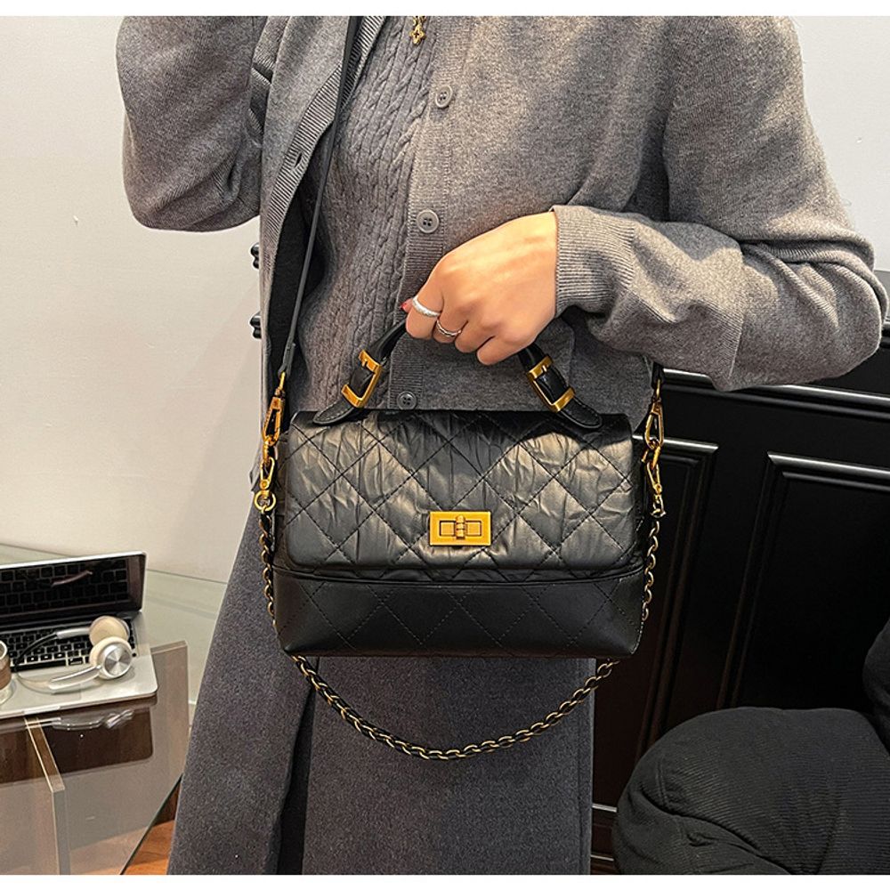 Diamond Shaped Messenger Bag