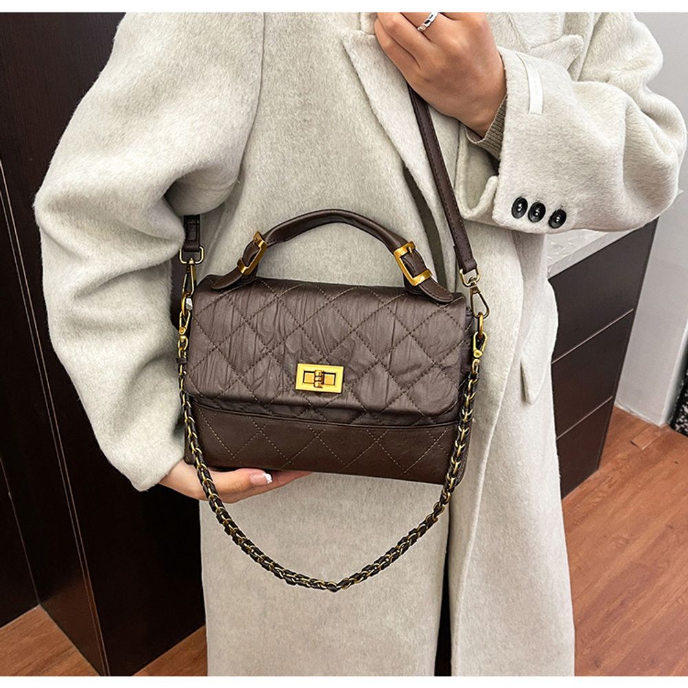 Diamond Shaped Messenger Bag