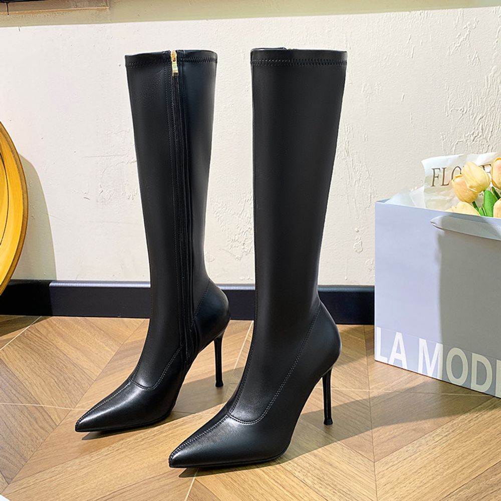 Over the Knee Pointed Heels