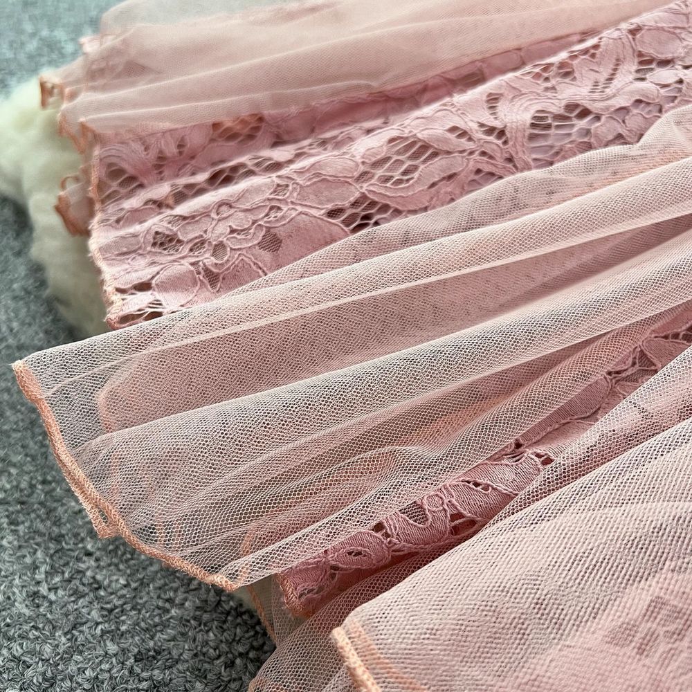 Crochet Mesh Long Skirt