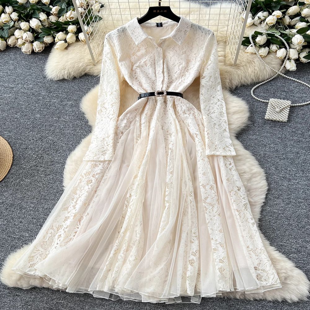 Crochet Mesh Long Skirt