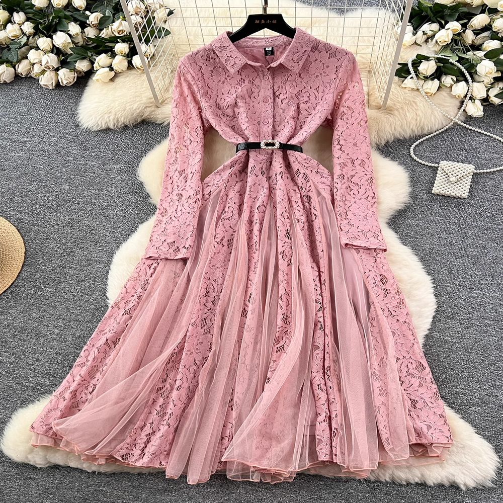 Crochet Mesh Long Skirt