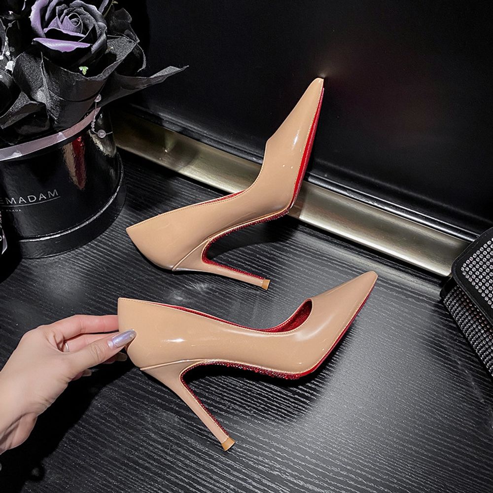 Rhinestone Red Bottom Heels