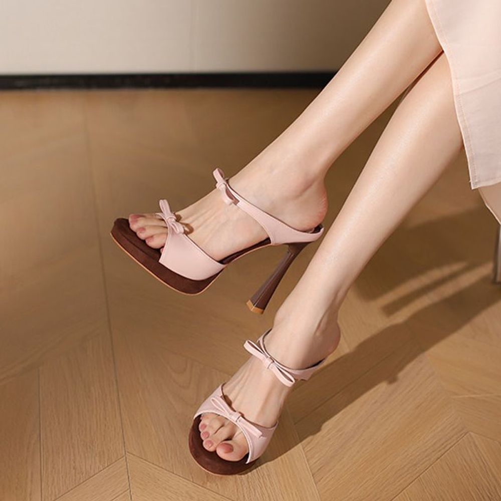 Bowtie Platform Sandals