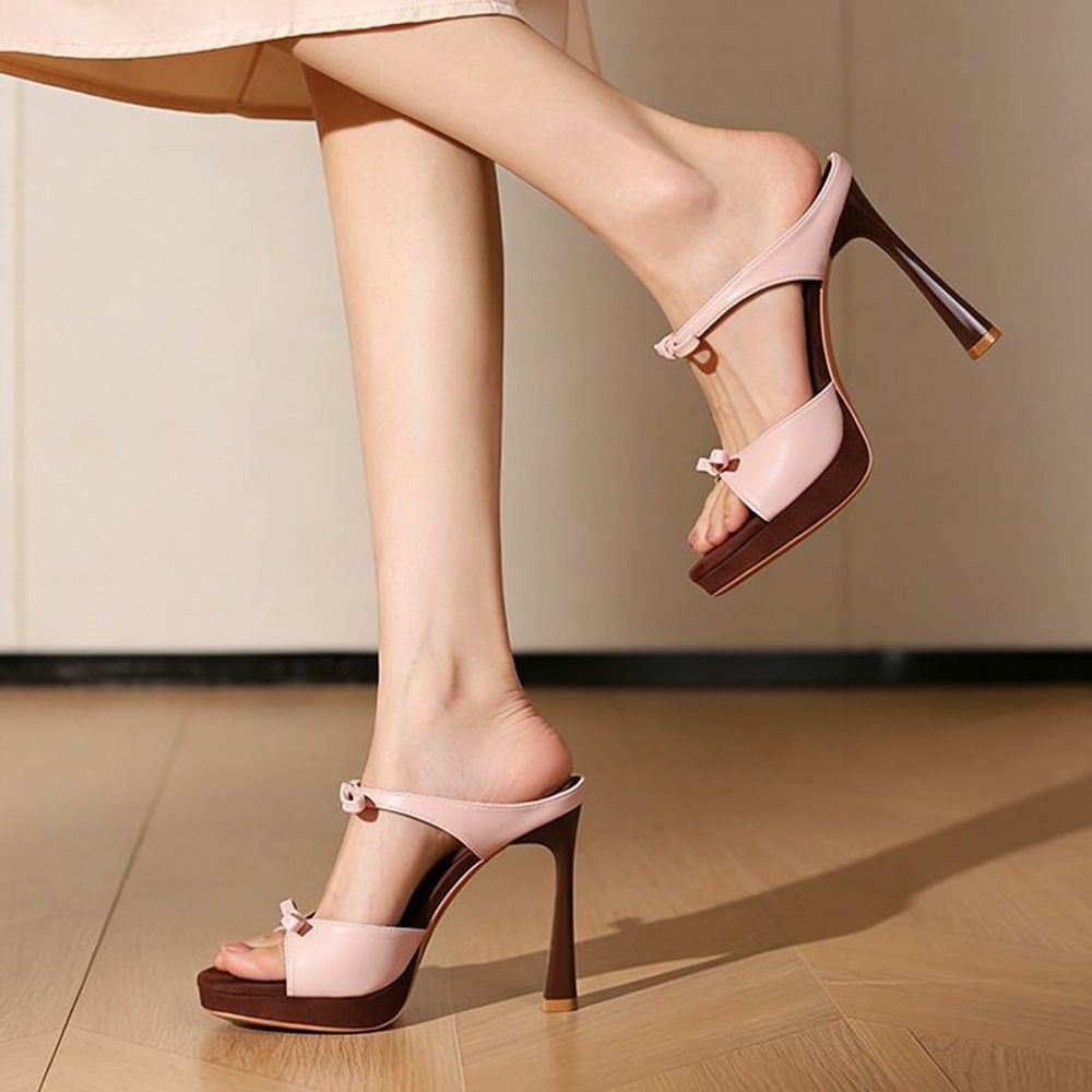 Bowtie Platform Sandals