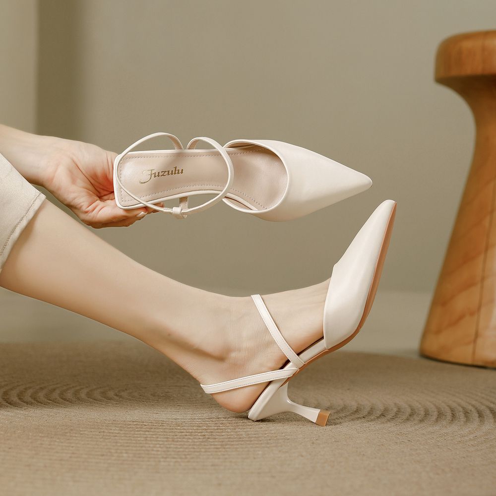Pointed Strappy Heels