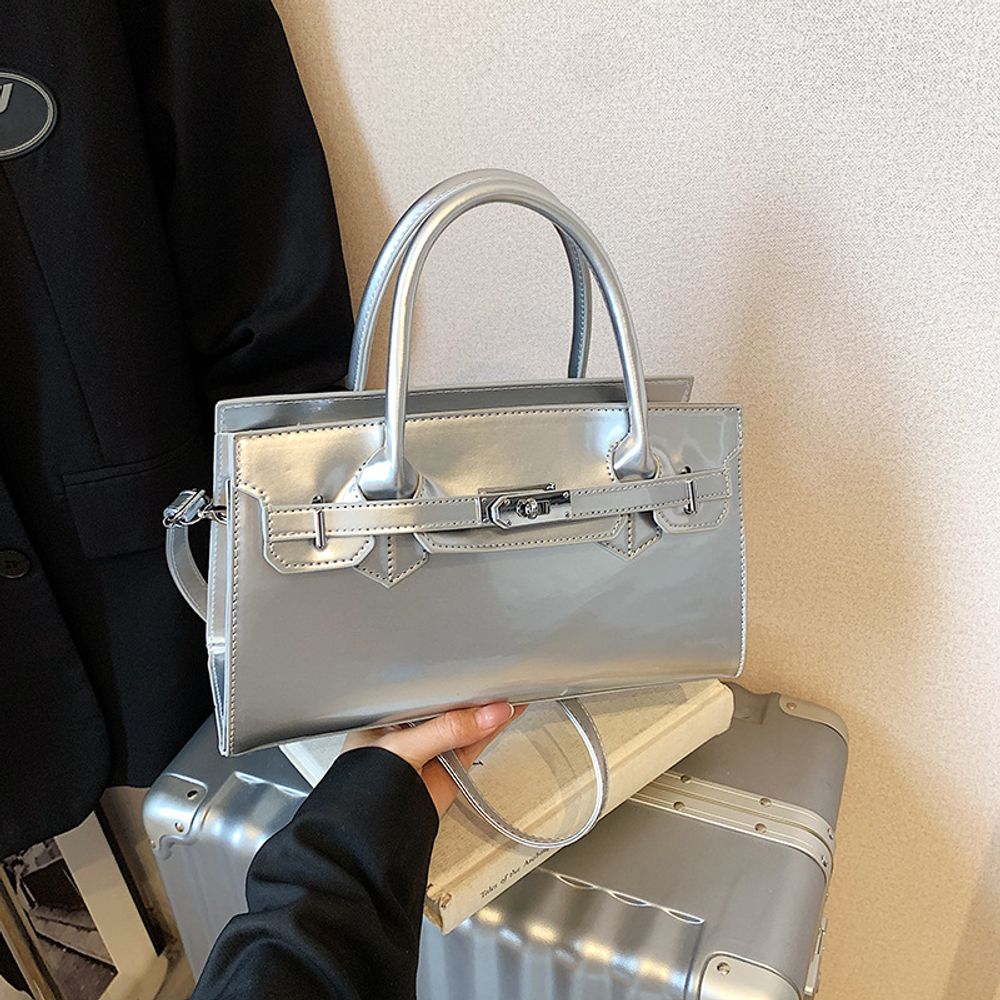 Glossy Shoulder Bag