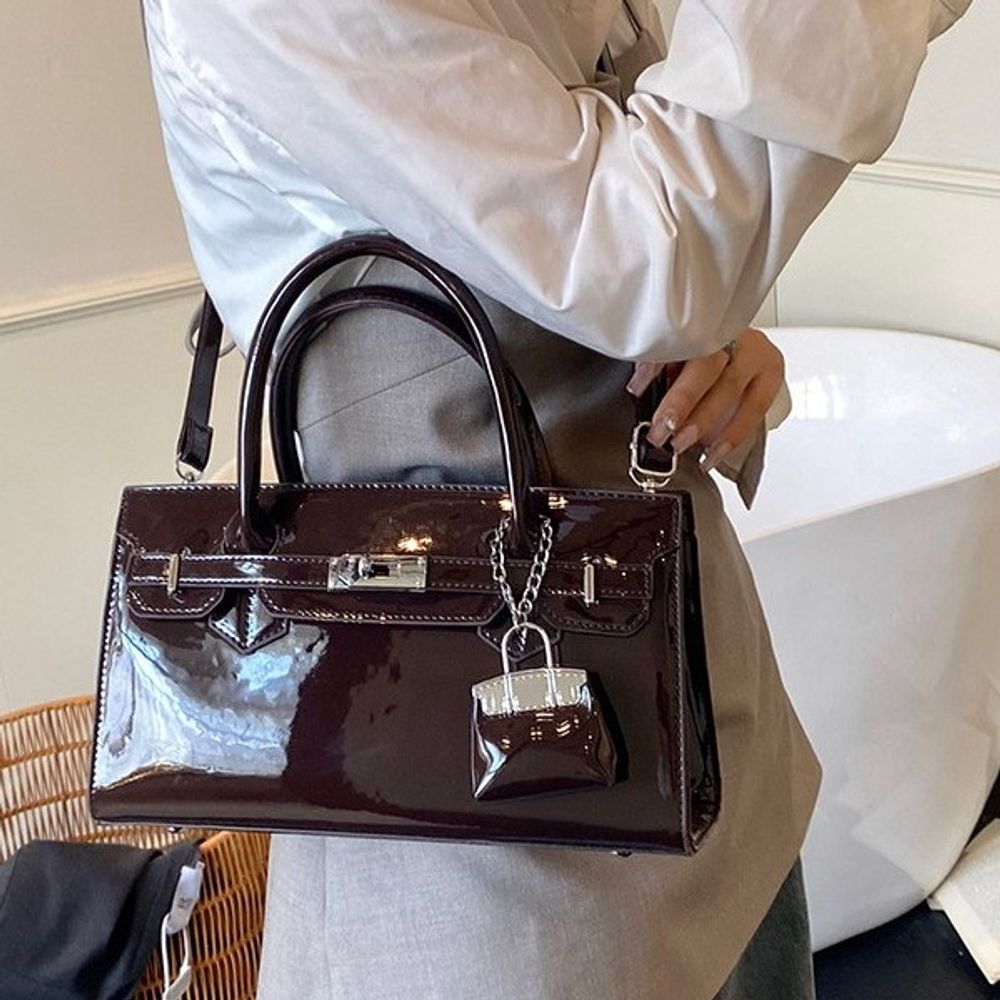 Glossy Shoulder Bag