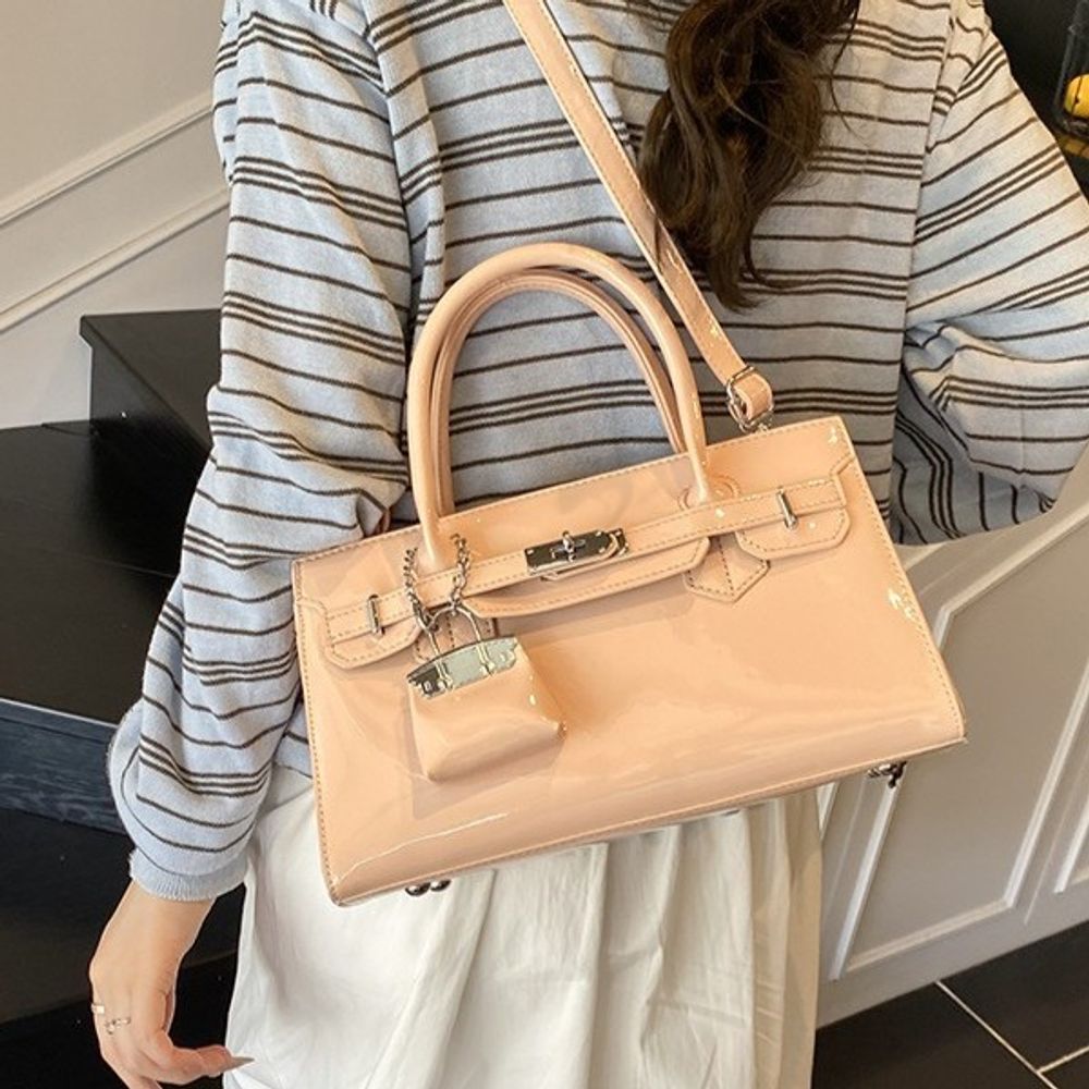Glossy Shoulder Bag