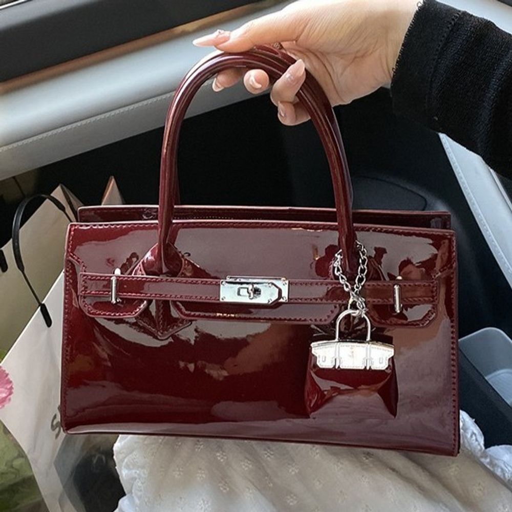 Glossy Shoulder Bag