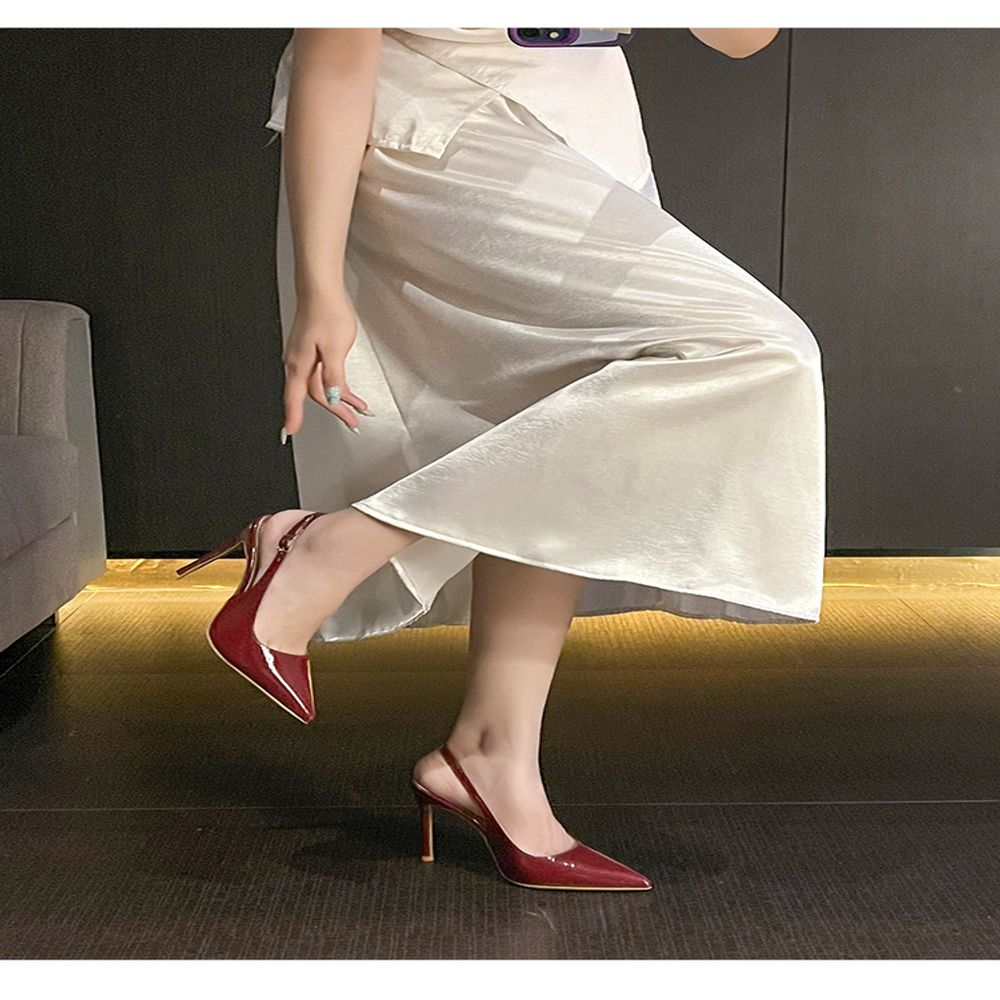 Pointed Slingback Heels