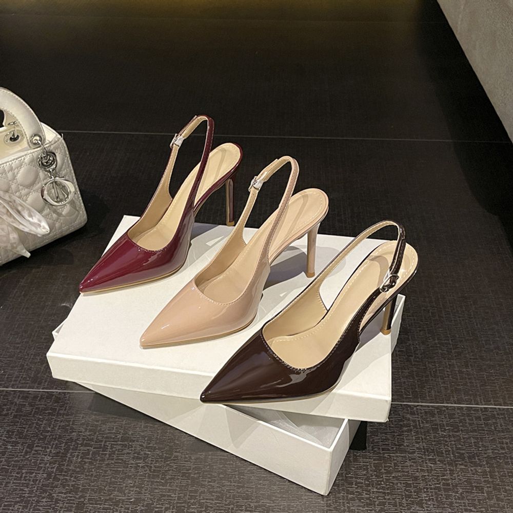Pointed Slingback Heels