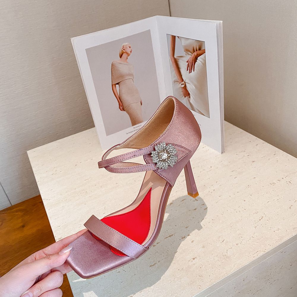 Purple Square Heels