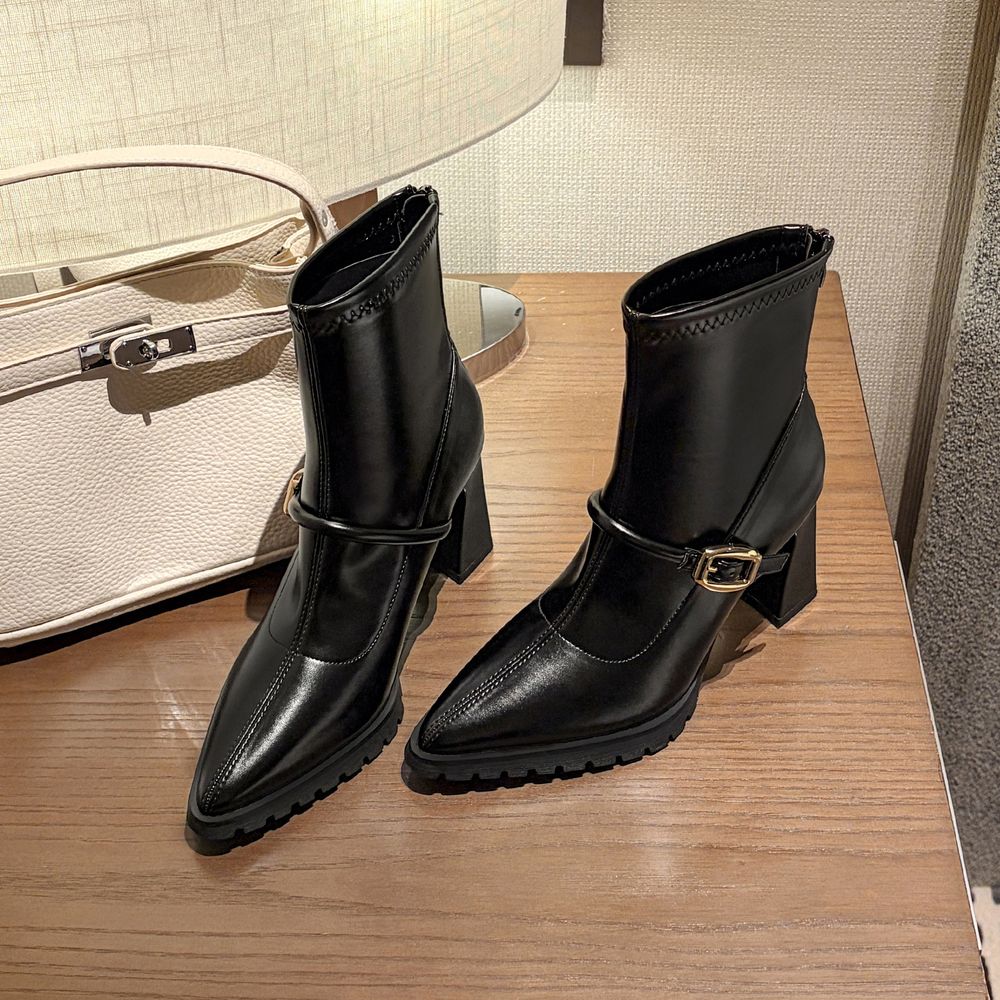 Premium Pointed Ankle Boots