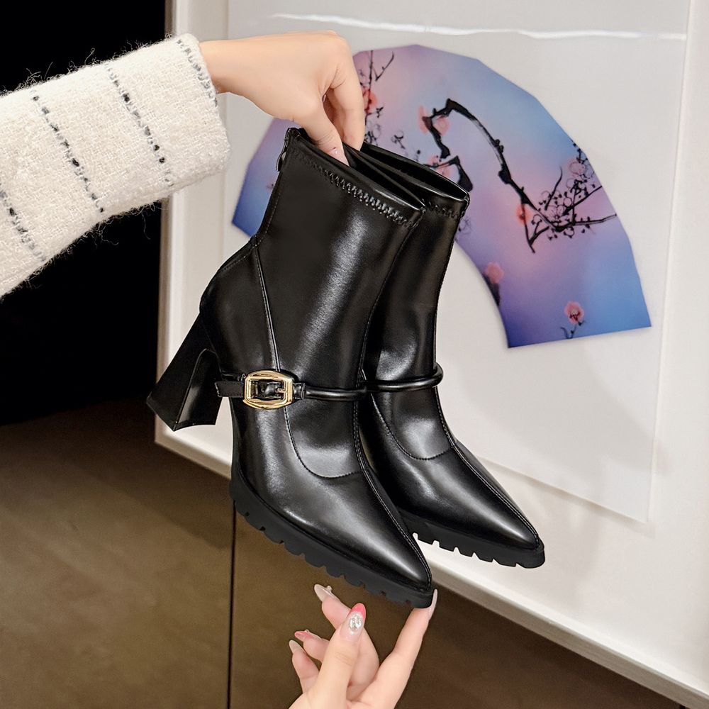 Premium Pointed Ankle Boots