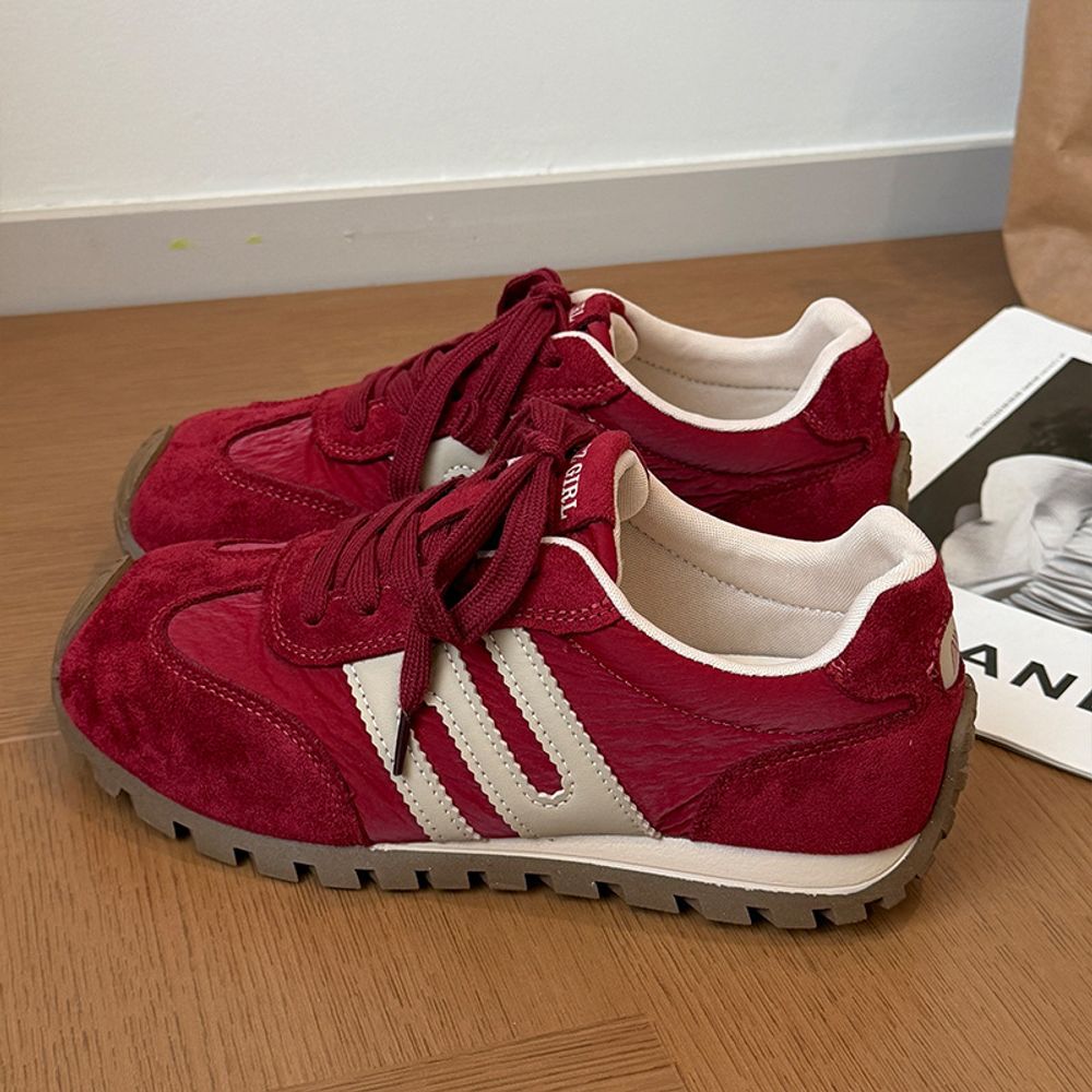 Suede Leather Trendy Sneakers