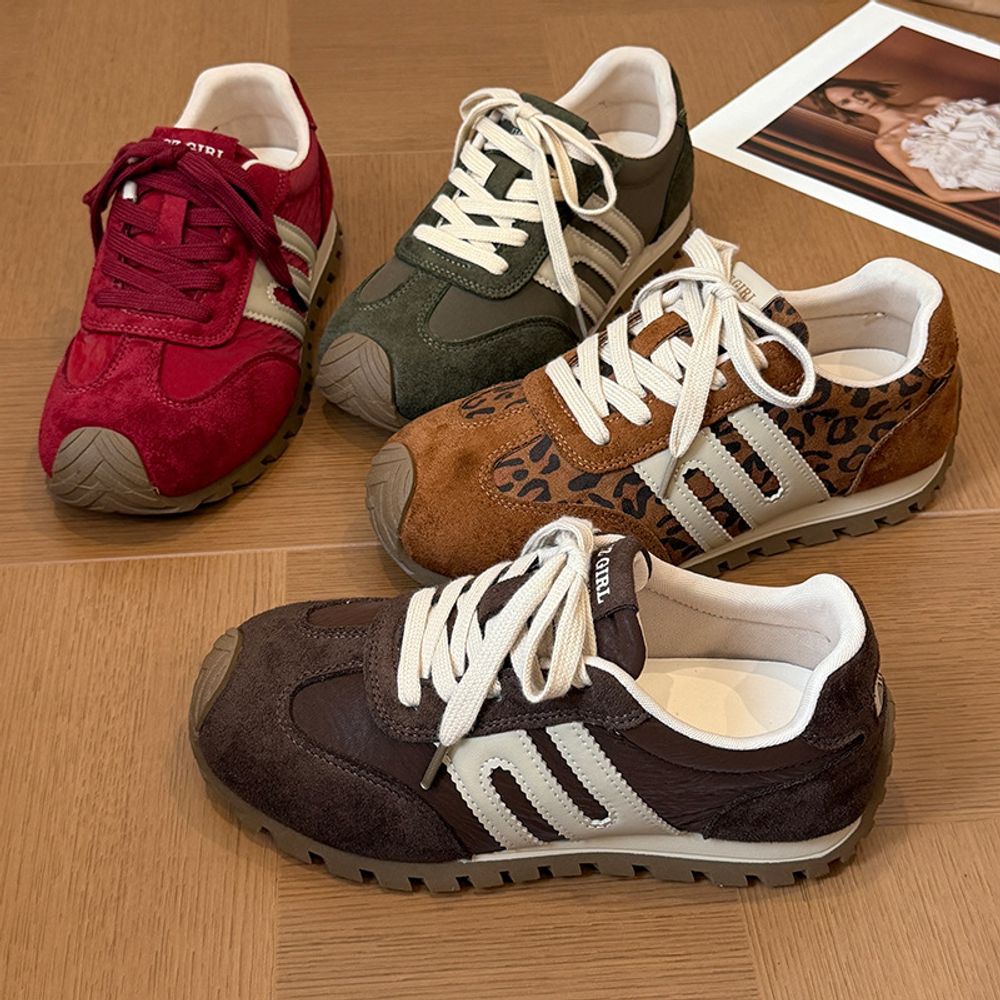 Suede Leather Trendy Sneakers