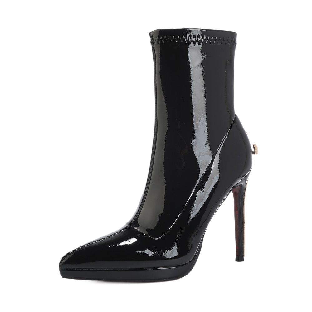 Premium Dagger Heel Ankle Boots