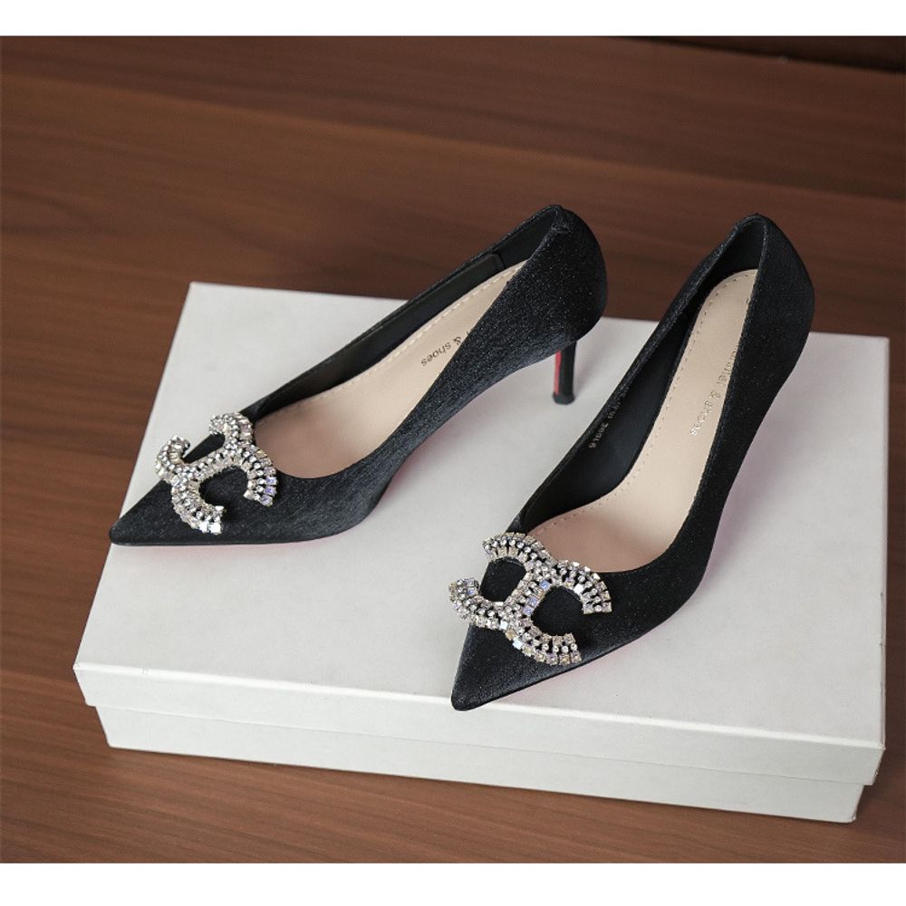 Premium Rhinestone Stiletto Heels