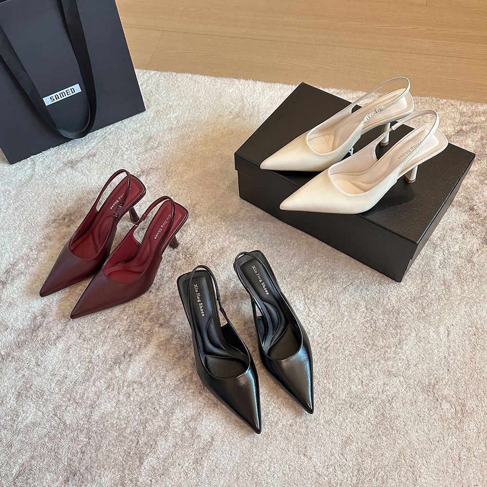 Pointed Slingback Heels